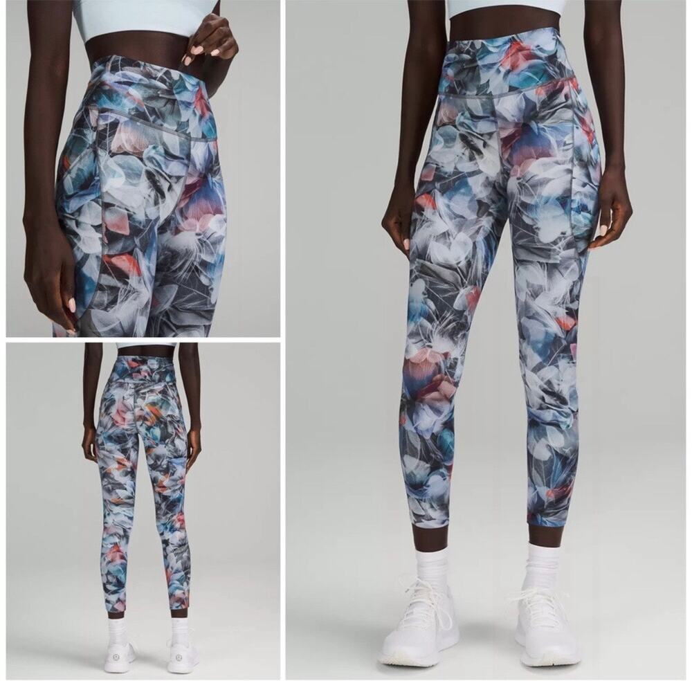 Lululemon Fast and Free High-Rise Tight Luminescent Floral Multi Size 12